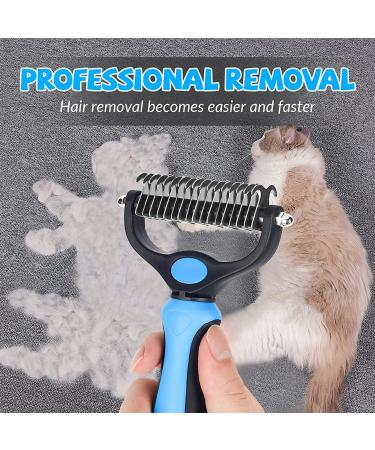 Vigime Long Hair Dog Brush & Cat Brush - Subfell Brush for Dogs & Cats Removes Tangles & Short Hair (Blue) - Buy Online on GoSupps.com