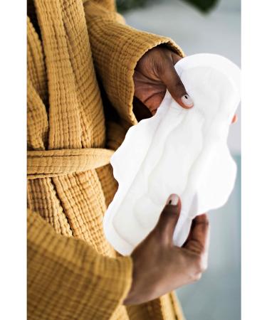 Organic Cotton Extra Long Overnight Pads - 56 Count Total - Buy Online on GoSupps.com