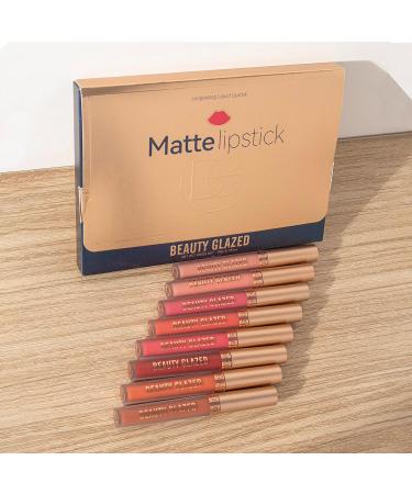 8PCS Matte Liquid Lipstick Set - Long Lasting & Waterproof Birthday Edition - Beauty Cosmetics Makeup Set for Women & Girls - Buy Online on GoSupps.com