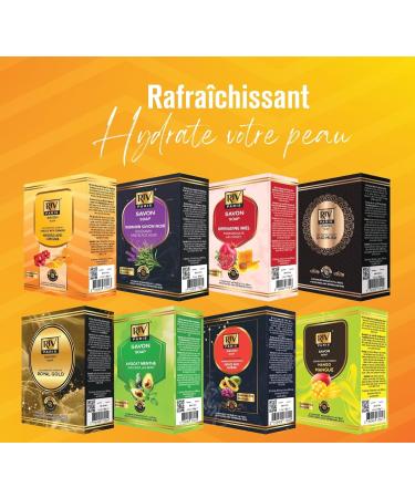  RIV Paris Vitamin E Brightening Soap with Papaya and Saffron - 180g - Moisturizes and Refreshes the Skin - Buy Online on GoSupps.com