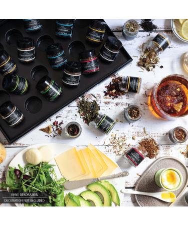 Hallingers Tea Deluxe Selection | 24 Varieties Gift Set - Vegan & Gluten-Free | Perfect for Mother's Day Father's Day & New Year's Celebrations - Buy Online on GoSupps.com