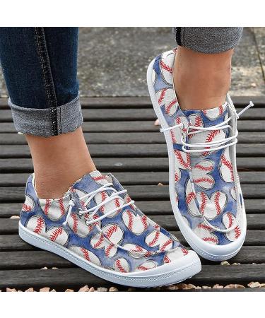 BLUGY Women's Fashion Casual Baseball Canvas Sneakers - Blue, Size 38 - Buy Online on GoSupps.com