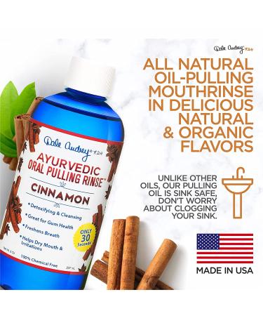 Dale Audrey Ayurvedic Oral Pulling Rinse | Natural Mouthwash for Whitening & Healthy Gums | Vegan & Cruelty-Free | Cinnamon Flavor | 8 oz - Buy Online on GoSupps.com