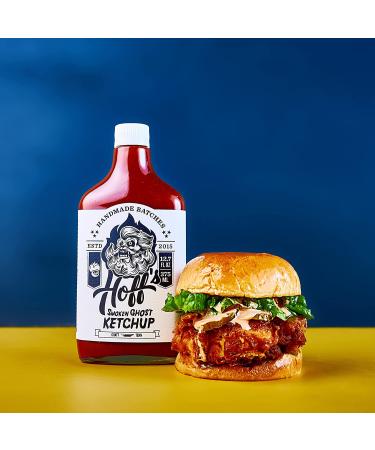 Hoff and Pepper Smoken Ghost Ketchup - Handmade in Tennessee, with Ghost Pepper, Jalapeno, Habanero, and Chipotle - No High Fructose Corn Syrup - Buy Online on GoSupps.com
