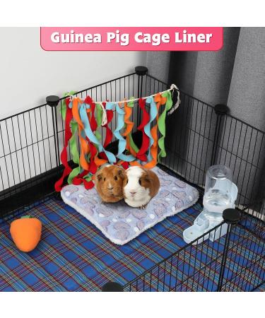 Sbayool 5PCS Guinea Pig Bed Mat - Warm Fluff Blankets for Small Animals - Ideal for Guinea Pigs, Rabbits, Chinchillas, Ferrets, Hamsters - 32x25cm Hearts Design - Buy Online on GoSupps.com