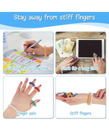 Buy Aoliandatong 12-Piece Massage Rings Set | Acupressure Finger & Wrist Rings for Stress Relief & Arthrosis Support - Buy Online on GoSupps.com