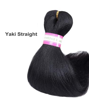 Pre-Stretched Black Braiding Hair Extensions 12 Inch - 8 Packs | Synthetic Crochet Braids for Natural Look | Professional Soft Yaki Straight Texture | Hot Water Setting | (#1B) Pack of 8 - Buy Online on GoSupps.com