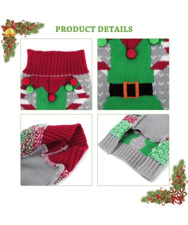 Christmas Dog Sweater | Warm Turtleneck Knitwear | Winter Pet Costume for Puppies & Dogs - Buy Online on GoSupps.com