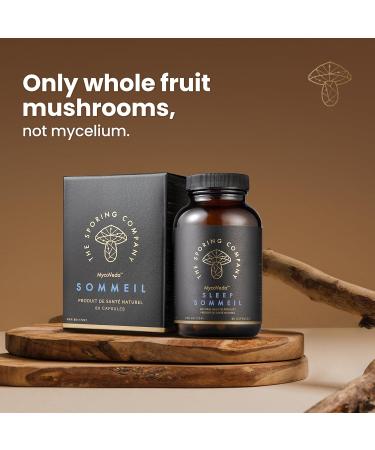 MycoVeda Sleep - Natural Sleep Supplement with Reishi Valerian Root and Skullcap | Regulating Long-Term Sleep Cycles - 60 Capsules - Buy Online on GoSupps.com