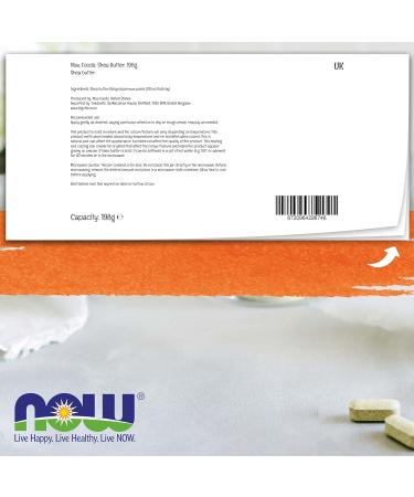 Now Foods Solutions Shea Butter 100% Pure 198g Soya-free Vegan Non-GMO - Buy Online on GoSupps.com