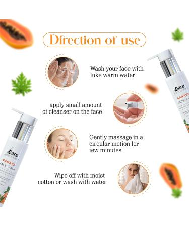 Buy Natural Papaya Face Wash with Licorice & Turmeric for Women - 100ml | Revitalize & Brighten Skin | International Shipping - Buy Online on GoSupps.com