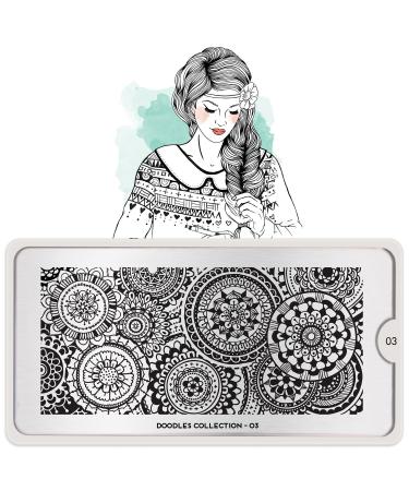 Moyou Stamping Schablone - Doodle 03 - Buy Online on GoSupps.com