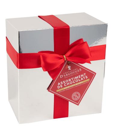 Chevaliers d'Argouges - Assortiment de chocolats noir lait blanc - Ballotin cadeau Saint-Valentin - 320g