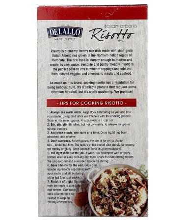 Delallo Arborio Rice Risotto - 17.6 oz | Premium Italian Cooking Rice - Buy Online on GoSupps.com