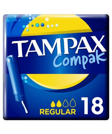 Tampax Compak Regular Applicator Tampons 18 Tampons - Buy Online on GoSupps.com