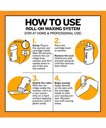 Waxup Roller Waxing Kit for Women - Honey Roll on Wax Kit for Hair Removal with Warmer, Strips, Cartridge Refills, and Almond Oil Wax Remover - Buy Online on GoSupps.com