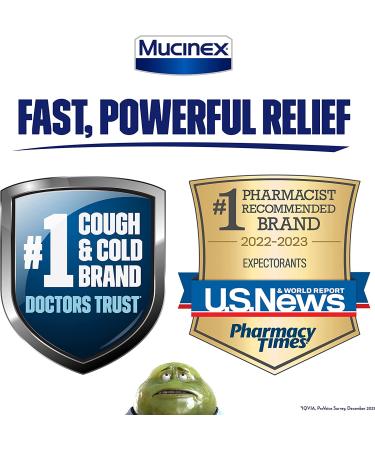 Mucinex 12 Hour Extended Release Tablets - 100 Count, Chest Congestion Relief, Doctor Recommended Guaifenesin Expectorant - Buy Online on GoSupps.com