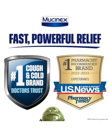 Mucinex Maximum Strength 1200 mg - 12 Hour Extended Release Tablets for Chest Congestion Relief (42ct) - Thins & Loosens Mucus - International Shipping Available - Buy Online on GoSupps.com