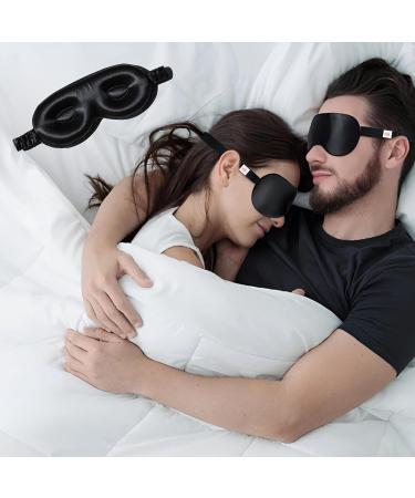 Premium 3D Eye Masks for Sleep | Weighted Silk Blindfolds for Men & Women | Travel Essentials for Restful Sleep - Buy Online on GoSupps.com