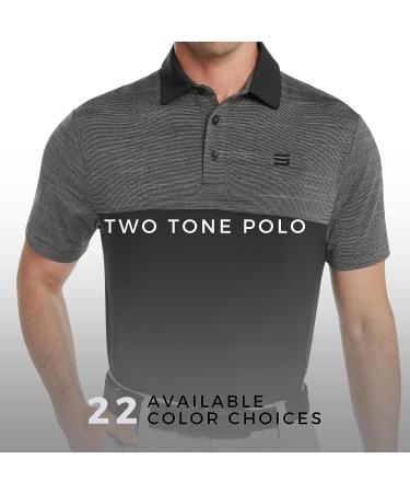 Three Sixty Six Men's Quick Dry Golf Shirt - Moisture Wicking Polo X-Large Black - Buy Online on GoSupps.com