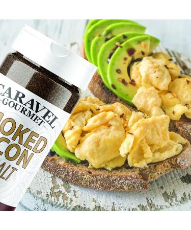 Caravel Gourmet Smoked Bacon Sea Salt Shaker - All Natural Seasoning for Popcorn & Bloody Mary Mixes - Bacon Bit Replacement - 6 Ounce - Buy Online on GoSupps.com
