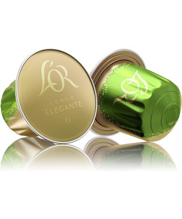 L'Or Espresso Caf Lungo Elegante - Intensity 6 - 50 Aluminum Capsules Compatible with Nespresso * Machines (Pack of 5X10 capsules) - Buy Online on GoSupps.com