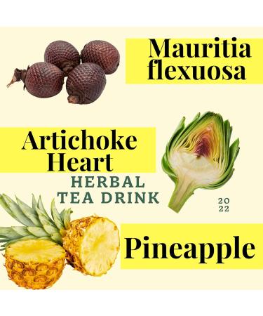 Pinalim Plus Tea with Aguaje & Artichoke Heart | Original Healthy Cleansing Formula | Caffeine Free | 30 Ct - International Shipping Available - Buy Online on GoSupps.com