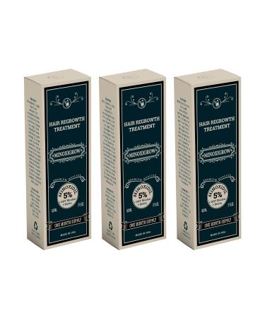 3 month supply Beard and hair growth Minoxigrow treatment Minoxidil 5% Biotin and DHT blocker stop hair loss for men Hair follicle stimulator Alopecia control