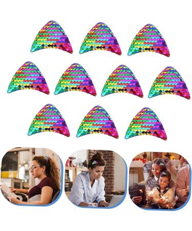 Beavorty 20 pcs hairpin accessories sequin material sequin ornaments Sequins cat ear ornaments Headdress DIY 1 count (Pack of 1) Colorfulx2pcs - Buy Online on GoSupps.com
