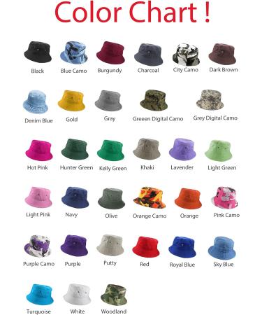 Gelante 100% Cotton Packable Bucket Cap Hat | Large-X-Large | Denim Blue - Buy Online on GoSupps.com