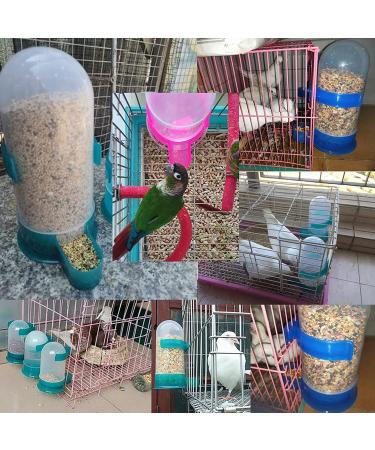 2Pcs Automatic Pigeon Feeder & Waterer Set - Bird Cage Accessories for Parakeet, Chicken, Cockatiel, Quail - Buy Online on GoSupps.com