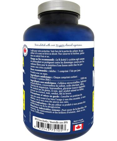 Naka Platinum Ultra NAC (N-Acetyl-L-cysteine) Max Potency 1000 mg per tablet - BONUS SIZE 180 tablets (150+30 FREE) - Buy Online on GoSupps.com