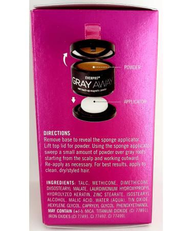 EVERPRO Gray Away Root Touchup Powder Lightest Brown/Medium Blonde 0.13 Oz - Cover Gray Roots Instantly - Buy Online on GoSupps.com