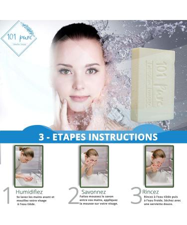 Organic Goat Milk Face Soap for acne psoriasis blackheads + FREE Planner - Dry Sensitive Skin - Made in France - moisturizer with Olive Oil and Organic Glycerin - pack of 2x100g - Buy Online on GoSupps.com