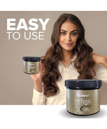 KALIVE Hair Mask 32 Oz Repairing Treatment for Dry Hair - Deep Moisturizing Formula with Keratin, Collagen, and Wheat Germ - Hair Care Products - Buy Online on GoSupps.com