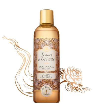 Tesori d'Oriente Bath Oil  Shower Oil Body Wash  Cleansing Oil for Women  with Rice & Tsubaki Oil-8.45 fl oz  Made in Italy -(Rice & Tsubaki Oil)