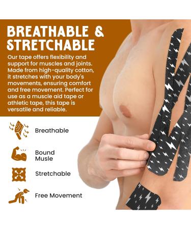 Prairie Horse Supply Kinesiology Tape - Enhanced Support Breathable Moisture-Resistant Latex-Free - 2x16.4ft for Athletes & Fitness Enthusiasts - Buy Online on GoSupps.com