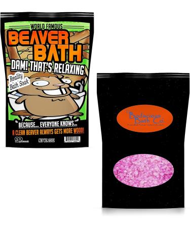 Pink Beaver Bath Soak: Funny Girlfriend Gifts | Luxury Bath Salts for Women | Naughty Spa Gifts | Bachelorette Party Favors - Buy Online on GoSupps.com