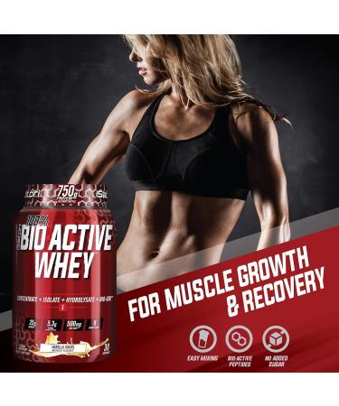 iSatori Bio-GRO Vanilla Ice Cream (60 Servings) & Bio-Active Whey Protein Powder Vanilla Swirl (30 Servings) - Buy Online on GoSupps.com