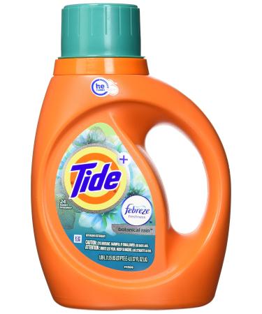 Tide Plus Febreze Freshness Botanical Rain HE Turbo Clean Liq. Laundry Detergent 1.09 L. 24 loads Botanical Rain 1.09 l (Pack of 1)