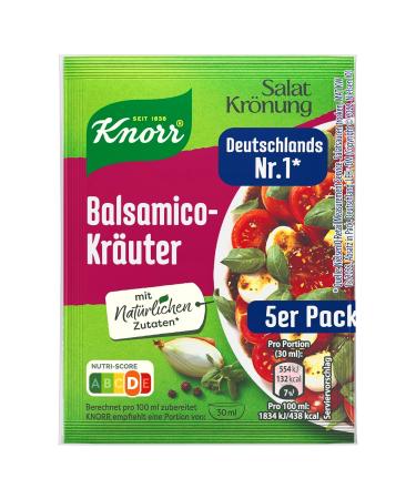 Knorr Salad Dressing Balsamic Herbs - All-Natural Ingredients | 15x30ml for Delicious Salads | International Shipping - Buy Online on GoSupps.com