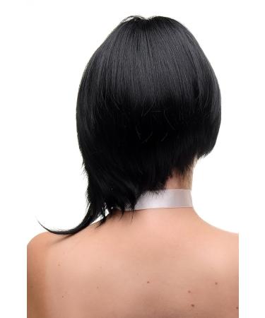 Shop WIG ME UP Women's Short Bob Wig - Boldly Parted Asymmetrical Black GF-W2202-1 | International Shipping Available - Buy Online on GoSupps.com