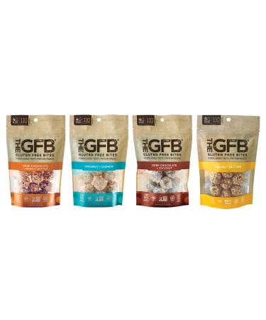 The Gluten Free Bar, Protein Bites, Variety Pack, 4 Ounce (4 Count), Vegan, Dairy Free, Non GMO, Soy Free Variety Pack 4 Ounce (Pack of 4)