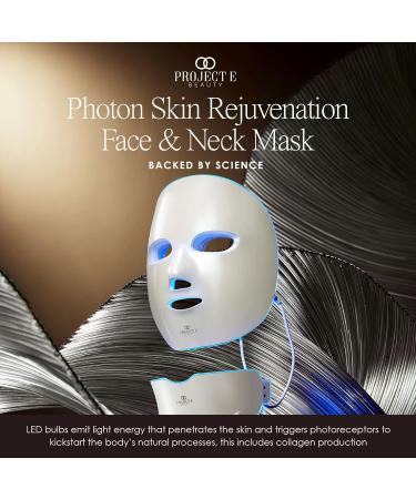 Project E Beauty Wireless Photon Skin Rejuvenation Mask - LED Light Therapy for Anti-Aging & Fold Removal | 7 Color Treatment for Face & Neck - Buy Online on GoSupps.com