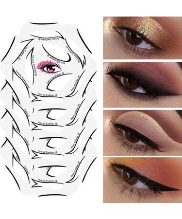 Eyeliner Stencil 4 Sheets 10 Models Each Eyeshadow Stencils 6 in 1 Reusable Cat Eye Liner Stickers with Perfect Winged Tip for Eye Makeup Tools - Buy Online on GoSupps.com