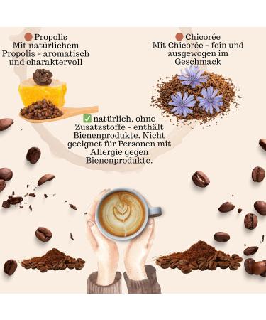 Beatris Beauty Sifamix Premium chicory and propolis coffee 60 soluble coffee 395 chicory 05 propolis without additives supports weight control and wellbeing 2 pieces - Buy Online on GoSupps.com