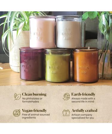 Paddywax Firefly Candle Co. En Plein Air - Sweet Olive Leaf Scented Candle 10oz Soy Wax Blend in Reusable Glass Jar for Home Fragrance & Aromatherapy - Buy Online on GoSupps.com