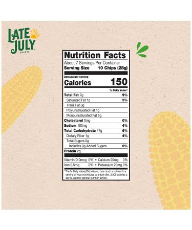 Late July Organic White Corn Tortilla Chips Dippers - 7.4 oz Bag - Buy Online on GoSupps.com