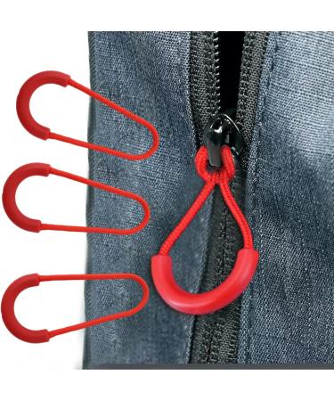 Honbay 10-Pack U-Shaped Nylon Zipper Fans - Durable Replacement for Backpacks Luggage Clothing (Red) | International Shipping Available - Buy Online on GoSupps.com