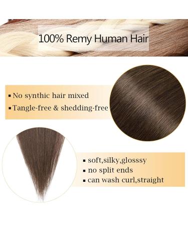 SEGO Double Drawn Clip-In Hair Extensions - Real Remy Hair Medium Brown #4 24 (61cm) 90g - Heat-Resistant 8-Part Set - Buy Online on GoSupps.com